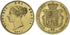 1/2 Sovereign Regno Unito di Gran Bretagna e Irlanda (1801-1922) Oro Vittoria (1819 - 1901)