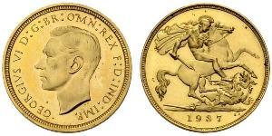 1/2 Sovereign Reino Unido (1922-) Oro Jorge VI (1895-1952)