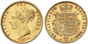 1/2 Sovereign Reino Unido de Gran Bretaña e Irlanda (1801-1922) Oro Victoria (1819 - 1901)