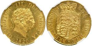 1/2 Sovereign Reino Unido de Gran Bretaña e Irlanda (1801-1922) Oro Jorge III (1738-1820)