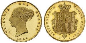 1/2 Sovereign Reino Unido de Gran Bretaña e Irlanda (1801-1922) Oro Victoria (1819 - 1901)
