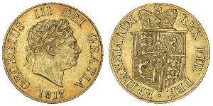 1/2 Sovereign Reino Unido de Gran Bretaña e Irlanda (1801-1922) Oro Jorge III (1738-1820)