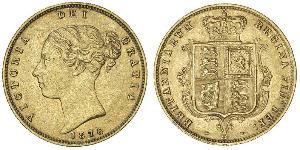 1/2 Sovereign Reino Unido de Gran Bretaña e Irlanda (1801-1922) Oro Victoria (1819 - 1901)