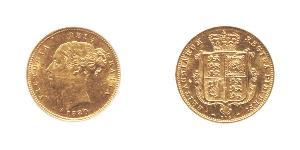 1/2 Sovereign 大不列颠及爱尔兰联合王国 (1801 - 1922) 金 维多利亚 (英国君主)