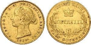 1/2 Sovereign 澳大利亚 金 维多利亚 (英国君主)