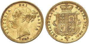 1/2 Sovereign 澳大利亚 金 维多利亚 (英国君主)