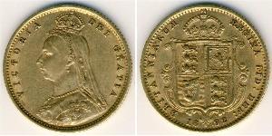 1/2 Sovereign 英国 金 维多利亚 (英国君主)