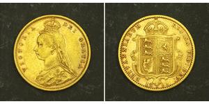 1/2 Sovereign 英国 金 维多利亚 (英国君主)