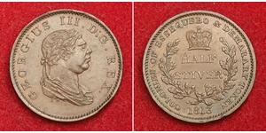 1/2 Stiver United Kingdom of Great Britain and Ireland (1801-1922) Copper George III (1738-1820)
