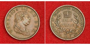 1/2 Stiver United Kingdom of Great Britain and Ireland (1801-1922) Copper George III (1738-1820)