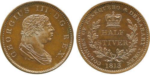 1/2 Stiver United Kingdom of Great Britain and Ireland (1801-1922) Copper George III (1738-1820)