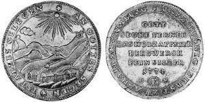 1/2 Thaler Anhalt-Bernbourg-Schaumbourg-Hoym  (1718 - 1812) Argent Charles-Louis d