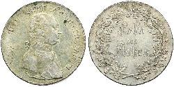 1/2 Thaler Royaume de Bavière (1806 - 1918) Argent 