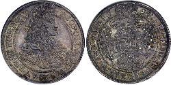 1/2 Thaler Royaume de Hongrie (1000-1918) Argent Léopold Ier de Habsbourg(1640-1705)