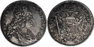 1/2 Thaler Saint-Empire romain germanique (962-1806) Argent Charles VI du Saint-Empire (1685-1740)