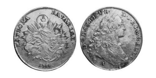 1/2 Thaler Électorat de Bavière (1623 - 1806) Argent Maximilien III Joseph de Bavière(1727 – 1777)
