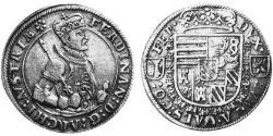 1/2 Thaler Alsazia Argento Ferdinando II d