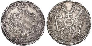 1/2 Thaler Free Imperial City of Nuremberg (1219 - 1806) Argento 