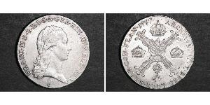 1/2 Thaler Paesi Bassi austriaci (1713-1795) Argento Francis II, Holy Roman Emperor (1768 - 1835)