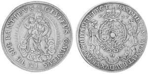 1/2 Thaler Electorate of Bavaria (1623 - 1806) Plata 