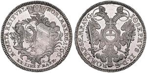 1/2 Thaler Free Imperial City of Nuremberg (1219 - 1806) Plata 