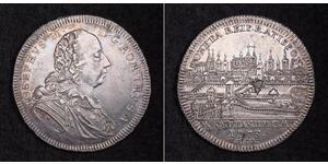 1/2 Thaler Sacro Imperio Romano (962-1806) Plata 