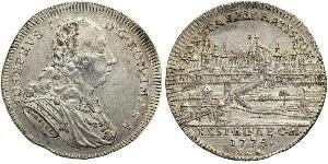 1/2 Thaler Sacro Imperio Romano (962-1806) Plata 