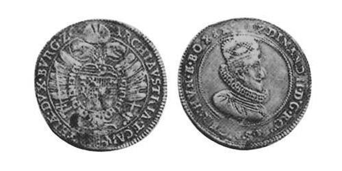 1/2 Thaler Sacro Imperio Romano (962-1806) Plata 