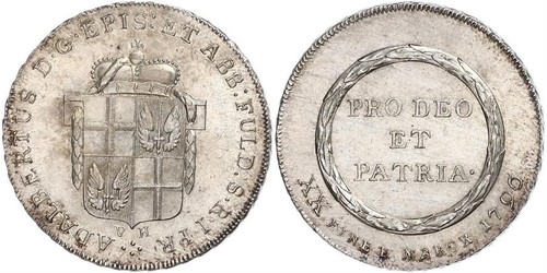 1/2 Thaler States of Germany Plata 