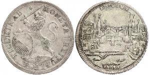 1/2 Thaler Suiza Plata 