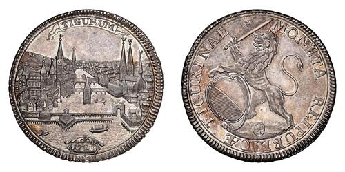 1/2 Thaler Suiza Plata 