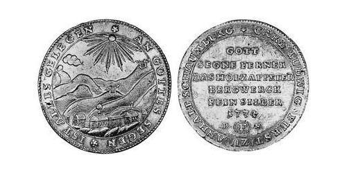 1/2 Thaler Anhalt-Bernburg-Schaumburg-Hoym (1718 - 1812) Silber Karl Ludwig (Anhalt-Bernburg-Schaumburg-Hoym)(1723 – 1806)