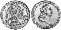 1/2 Thaler Augsburg (1276 - 1803) Silber Franz I. Stephan (HRR)(1708-1765)
