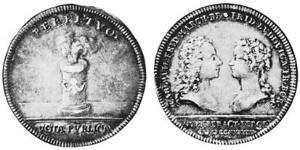 1/2 Thaler Fürstentum Ansbach (1398–1792) Silber Karl Wilhelm Friedrich (Brandenburg-Ansbach)(1712 – 1757)