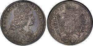 1/2 Thaler Habsburgermonarchie (1526-1804) Silber Karl VI, Römisch-deutscher Kaiser (1685-1740)