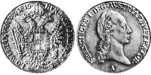 1/2 Thaler Kaisertum Österreich (1804-1867) Silber Francis II, Holy Roman Emperor (1768 - 1835)