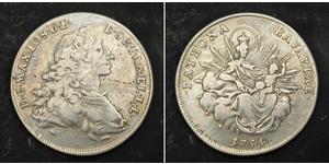 1/2 Thaler Kurfürstentum Bayern (1623 - 1806) Silber Maximilian III. Joseph (Bayern)(1727 – 1777)