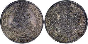 1/2 Thaler Königreich Ungarn (1000-1918) Silber Leopold I. (HRR)(1640-1705)