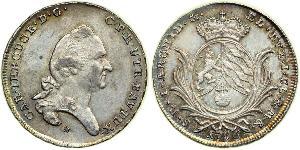 1/2 Thaler Electorate of Bavaria (1623 - 1806) Silver Charles Theodore, Elector of Bavaria (1724 - 1799)