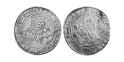 1/2 Thaler Principality of Anhalt (1212 - 1806) Silver Joachim Ernest, Prince of Anhalt (1536 – 1586)