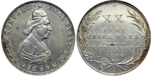 1/2 Thaler States of Germany Silver Karl von Dalberg (1744 - 1817)