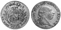 1/2 Thaler Margrave of Baden-Durlach (1535 - 1771) 銀 