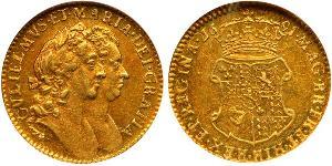 1/2 Гинея Королевство Англия (927-1649,1660-1707) Золото Вильгельм III (1650-1702)