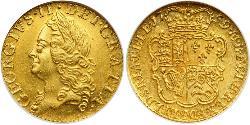 1/2 Гинея Королевство Великобритания (1707-1801) Золото Георг II (1683-1760)