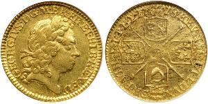 1/2 Гинея Королевство Великобритания (1707-1801) Золото Георг I (1660-1727)
