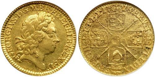 1/2 Гинея Королевство Великобритания (1707-1801) Золото Георг I (1660-1727)