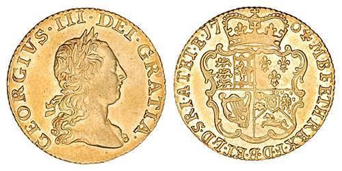 1/2 Гинея Королевство Великобритания (1707-1801) Золото Георг III (1738-1820)
