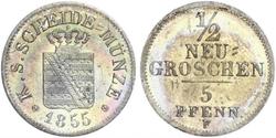 1/2 Грош Королівство Саксонія (1806 - 1918)  