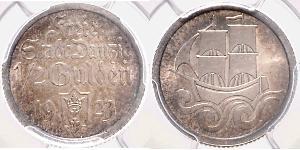 1/2 Гульден Gdansk (1920-1939) Срібло 