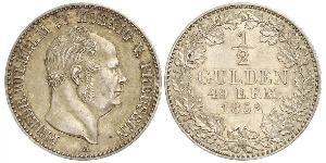 1/2 Гульден Королівство Пруссія (1701-1918) Срібло Фрідріх Вільгельм IV (1795 - 1861)